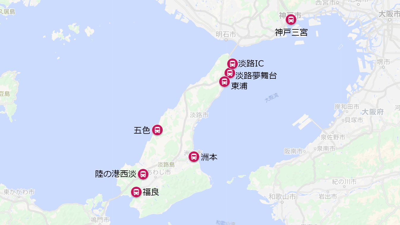 Map Awaji